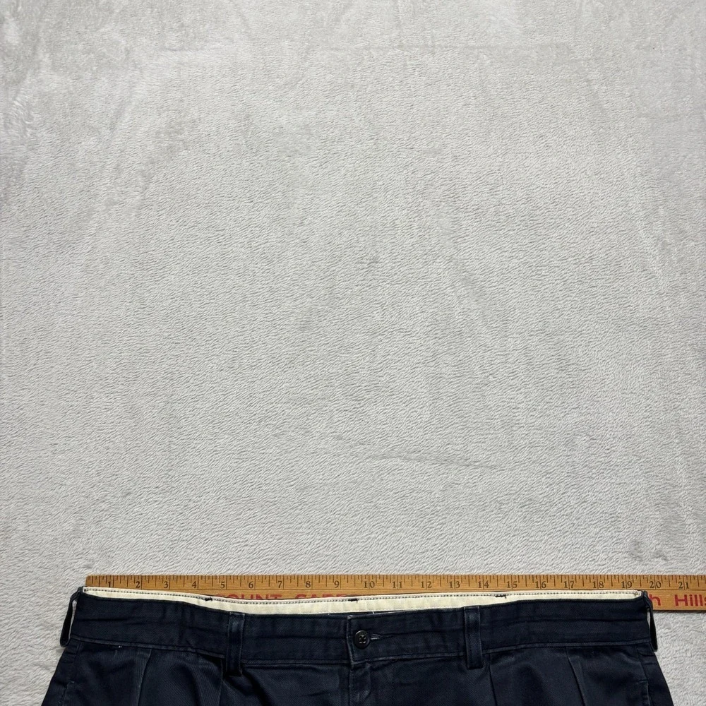 VTG Polo Ralph Lauren Pants Mens 40x30 Fits‎ 38x30 Blue Andrew Pleated Chino USA